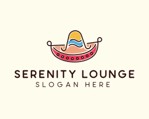 Mexican Sombrero Hat logo design