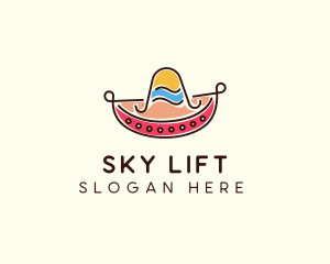 Mexican Sombrero Hat logo design