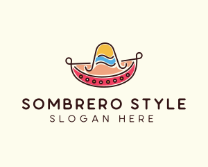 Mexican Sombrero Hat logo design