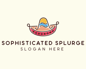 Mexican Sombrero Hat logo design