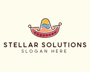 Mexican Sombrero Hat logo design