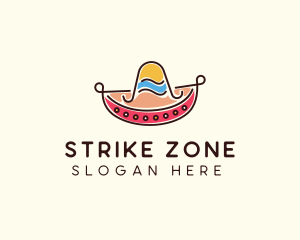 Mexican Sombrero Hat logo design