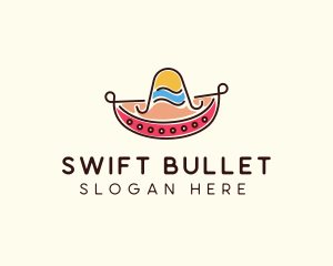 Mexican Sombrero Hat logo design