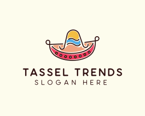 Mexican Sombrero Hat logo design