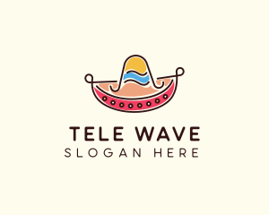 Mexican Sombrero Hat logo design