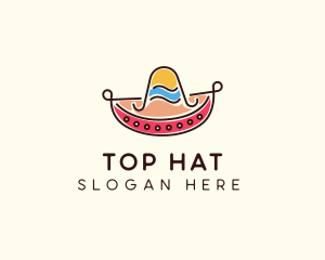 Mexican Sombrero Hat logo design