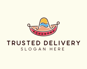 Mexican Sombrero Hat logo design