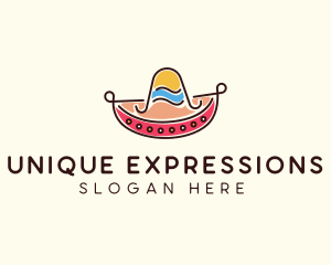 Mexican Sombrero Hat logo design