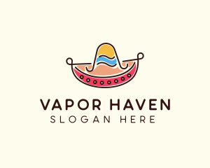 Mexican Sombrero Hat logo design