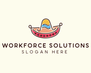 Mexican Sombrero Hat logo design