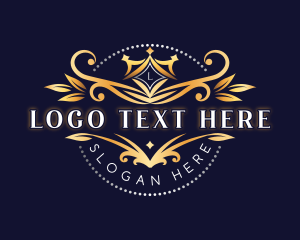 Luxury Ornamental Crown logo