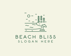 Seaside Beach Coast logo design