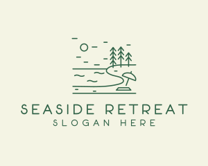 Seaside Beach Coast logo design