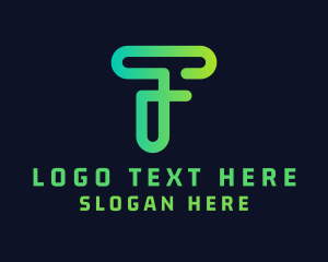 Tech Startup Letter T logo