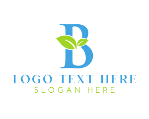 Eco Letter B logo