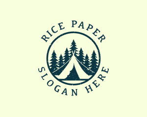 Outdoor Camping Tent Logo