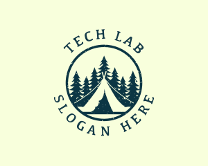 Outdoor Camping Tent Logo