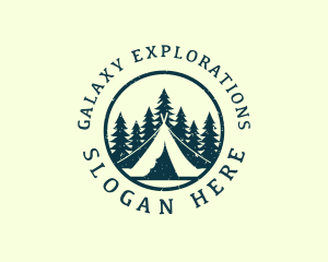 Outdoor Camping Tent logo design