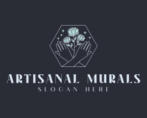 Floral Wedding Event logo design