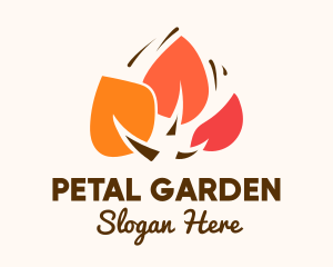 Autumn Leaves Garden logo design