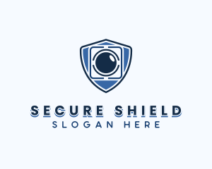 Camera Security Shield logo design