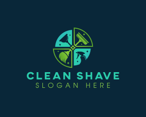 Disinfection Clean Sanitation logo design