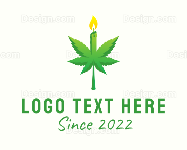 Organic Marijuana Candle Logo