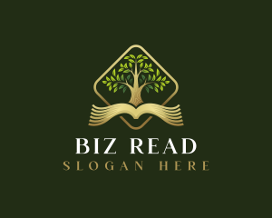 Book Tree Reading logo design