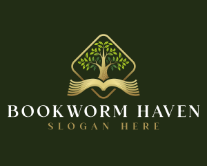 Book Tree Reading logo design