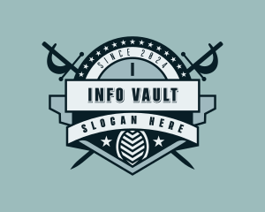 Fencing Varsity Team logo design