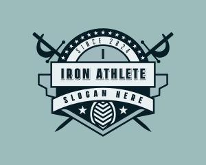 Fencing Varsity Team logo design