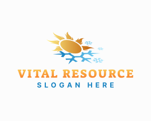 Natural Energy Ventilation logo design