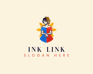 Filipina Filipiniana Dress logo design