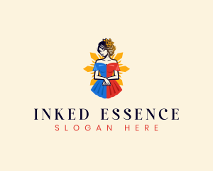 Filipina Filipiniana Dress logo design