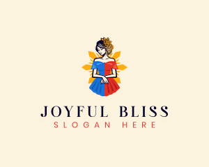 Filipina Filipiniana Dress logo design