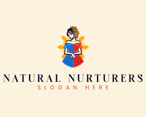 Filipina Filipiniana Dress logo design