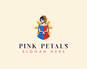 Filipina Filipiniana Dress logo design