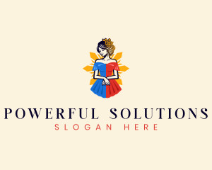 Filipina Filipiniana Dress logo design