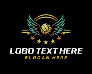Volleyball Wings Varsity logo