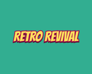 Retro Cartoon Comic logo design