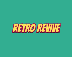 Retro Cartoon Comic logo design