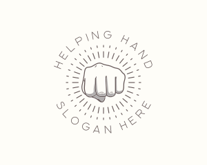 Hand Power Punch logo design