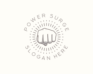 Hand Power Punch logo design