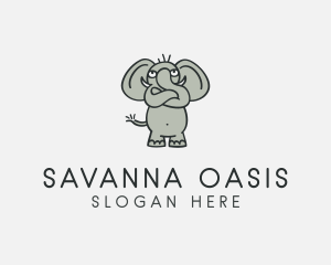 Wild Elephant Safari logo design