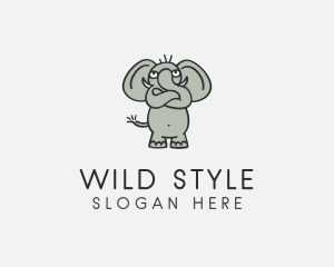 Wild Elephant Safari logo design