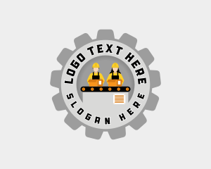 Manufacturing Factory Worker logo