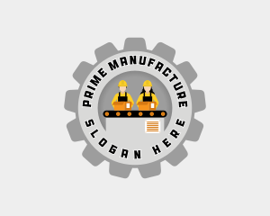 Manufacturing Factory Worker logo