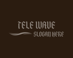 Gothic Wave Wordmark logo design