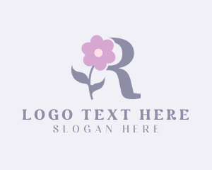 Flower Boutique Letter R logo