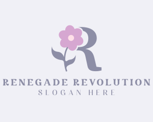 Flower Boutique Letter R logo design